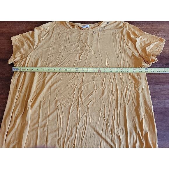 Bee Kind Yellow Tshirt Short Sleeve Plus Size X3 - Picture 8 of 9